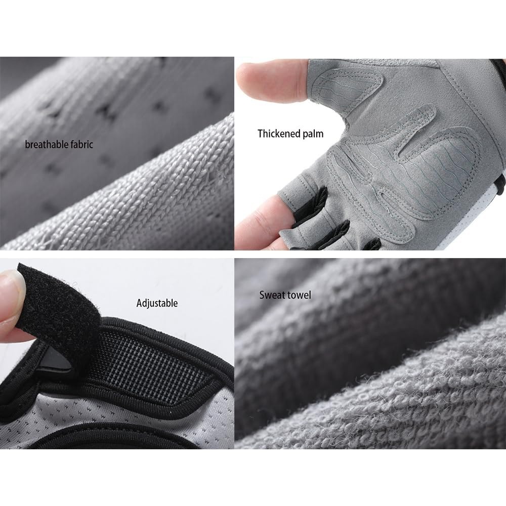 Crossfit Equipment - Fingerless Workout Gloves for Women Lightweight