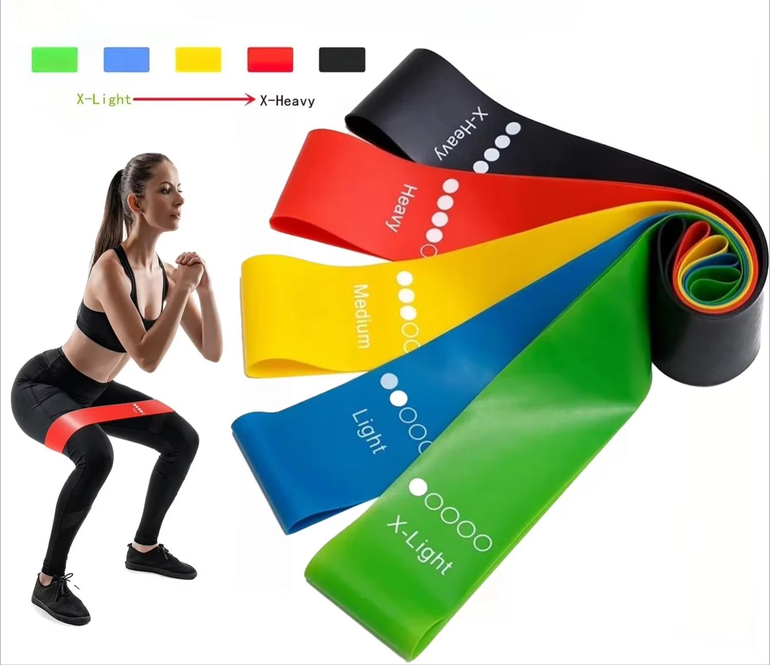 Crossfit Training Gear - 5 Levels Portable Fitness Workout Equipment