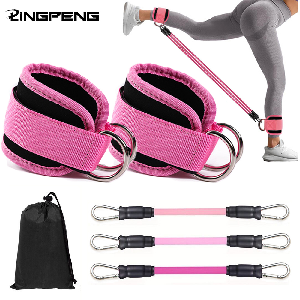 Crossfit Equipment - Ankle Straps Resistance Bands Set Fitness