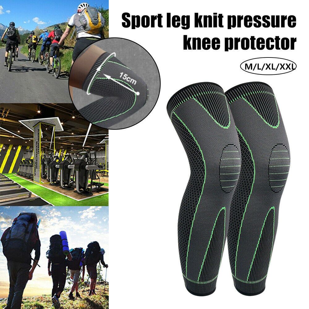 Knee Sleeve Pair - Knee Support Brace Compression Long Full