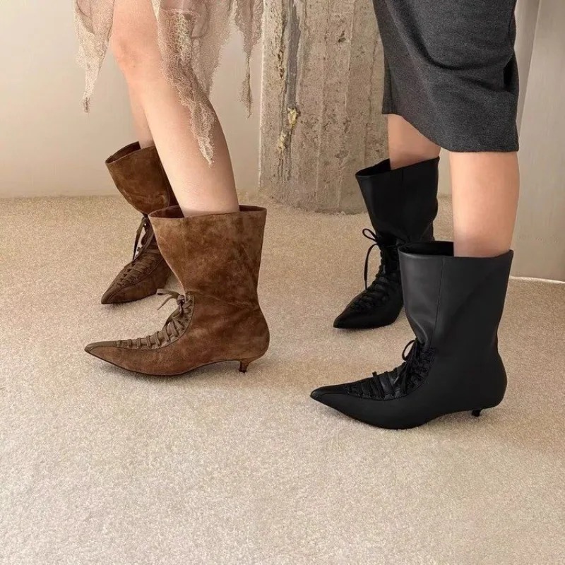 Crossfit Youtube - Slim Pointed Toe Wrap High Heel