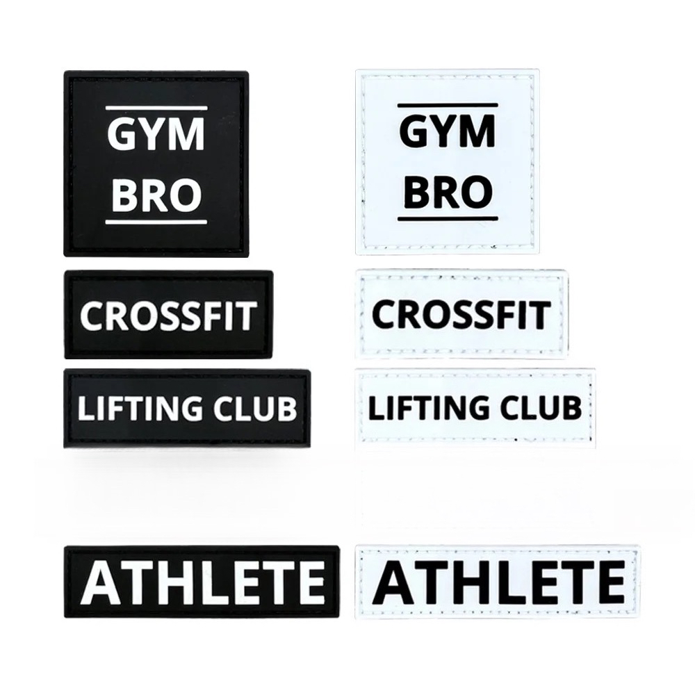 Crossfit Training Gear - Fitness Athlete Patch Badge PVC Soft