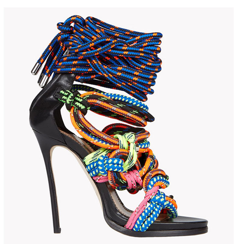 Crossfit Ladies - Summer Colorful Rope Straps Knot Sandals