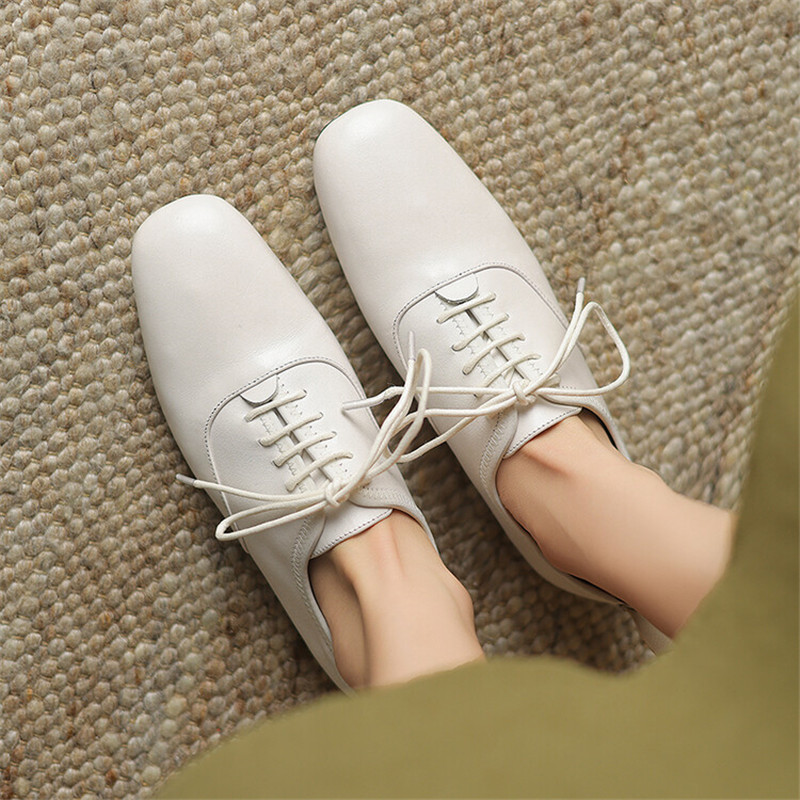 Crossfit Ladies - New Genuine Leather Lace Loafers Spring/Autumn