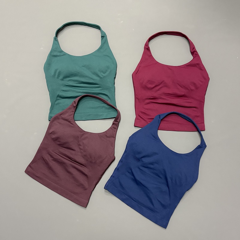 Crossfit Yoga - Women Halter Neck Sports Top Seamless