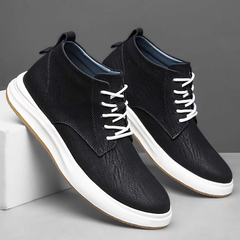 Crossfit Male - Men's Genuine Leather Casual Sports Shoes