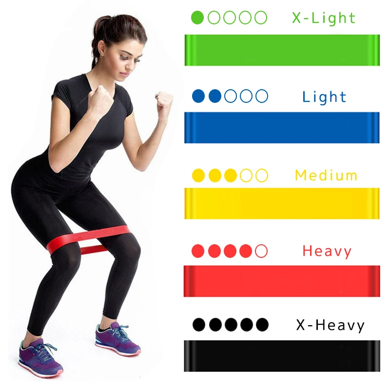 Crossfit Training Gear - Portable Fitness Workout Equipment Rubber Resistance