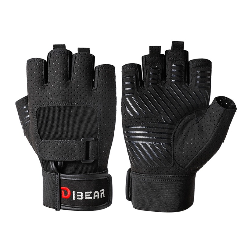 Crossfit Equipment - Bodybuilding Gym Gloves Powerlifting Dumbbell Pull