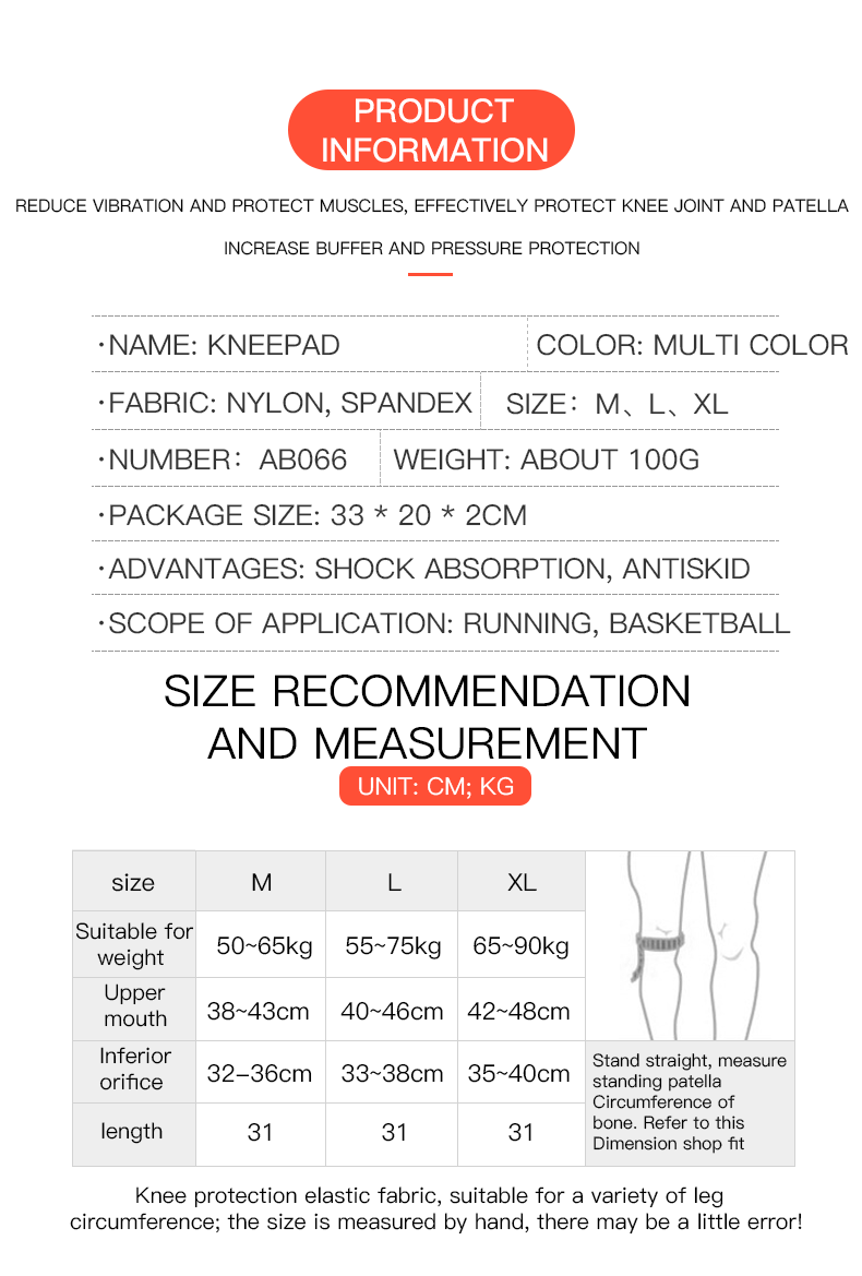  Elastic Silicone Knee Brace N - Knee Sleeve Pair ulasan dan harga