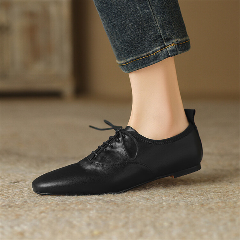 New Genuine Leather Lace Loafe - Crossfit Ladies ulasan dan harga