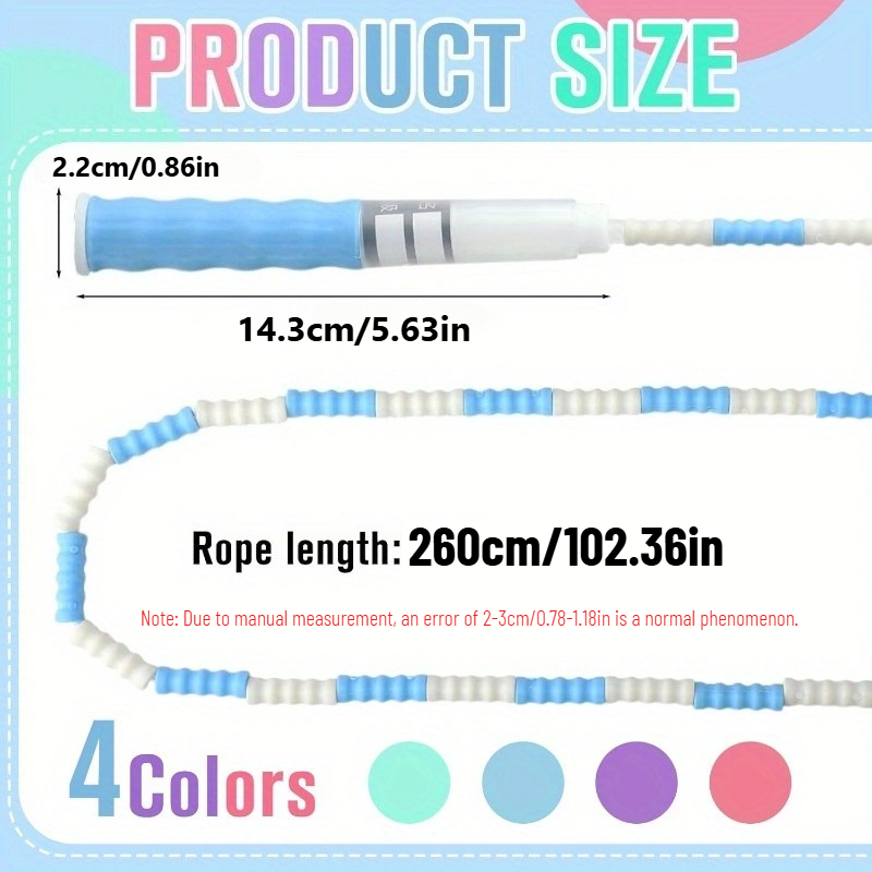 Bamboo Joint Soft Bead Skippin - Skipping Rope Pvc ulasan dan harga