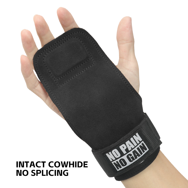 Cowhide Gym Grips Gloves Weigh - Crossfit Training Gear ulasan dan harga