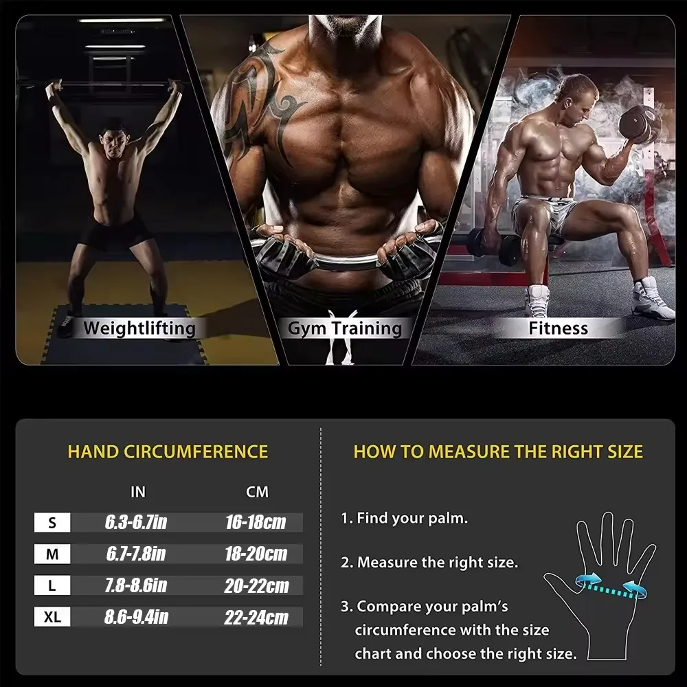 1Pair Half Finger Gym Fitness  - Crossfit Training Gear ulasan dan harga