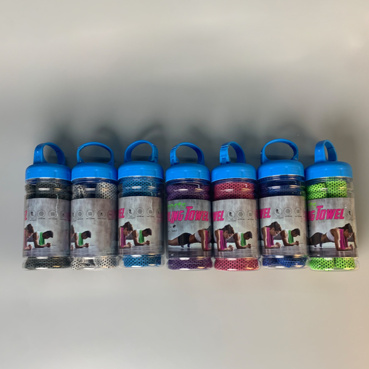 Cooling Towel with Portable Bo - Crossfit Yoga ulasan dan harga