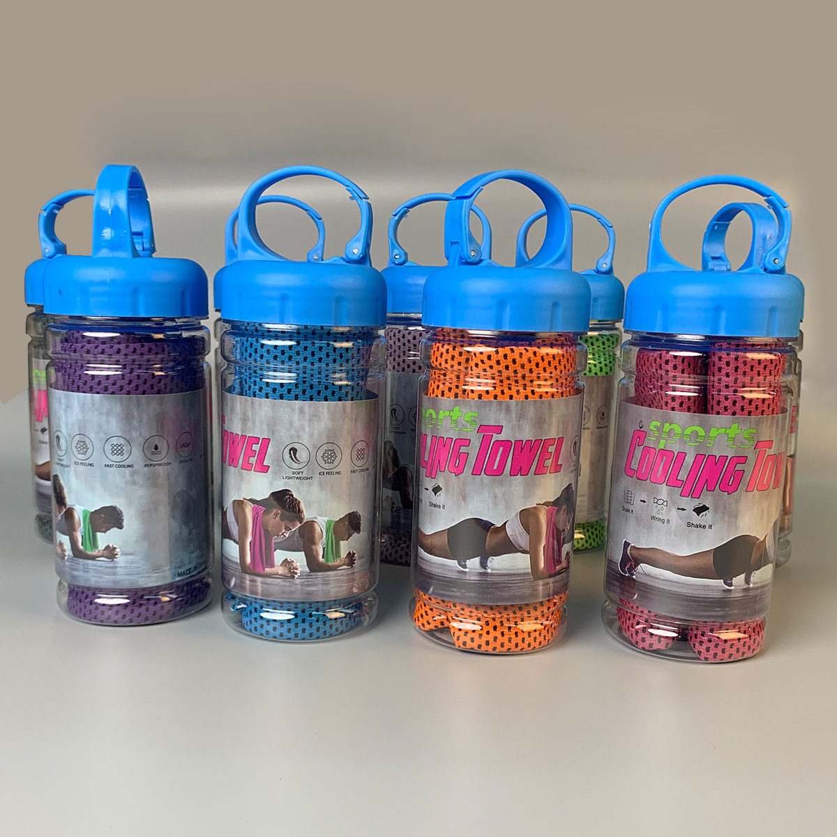 Cooling Towel with Portable Bo - Crossfit Yoga ulasan dan harga
