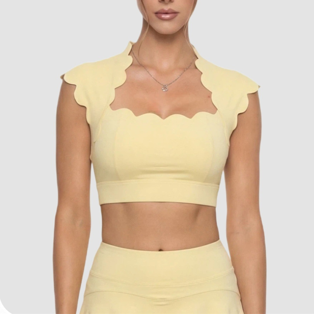 Pad Wavy Women Sports Vest Yog - Crossfit Yoga ulasan dan harga