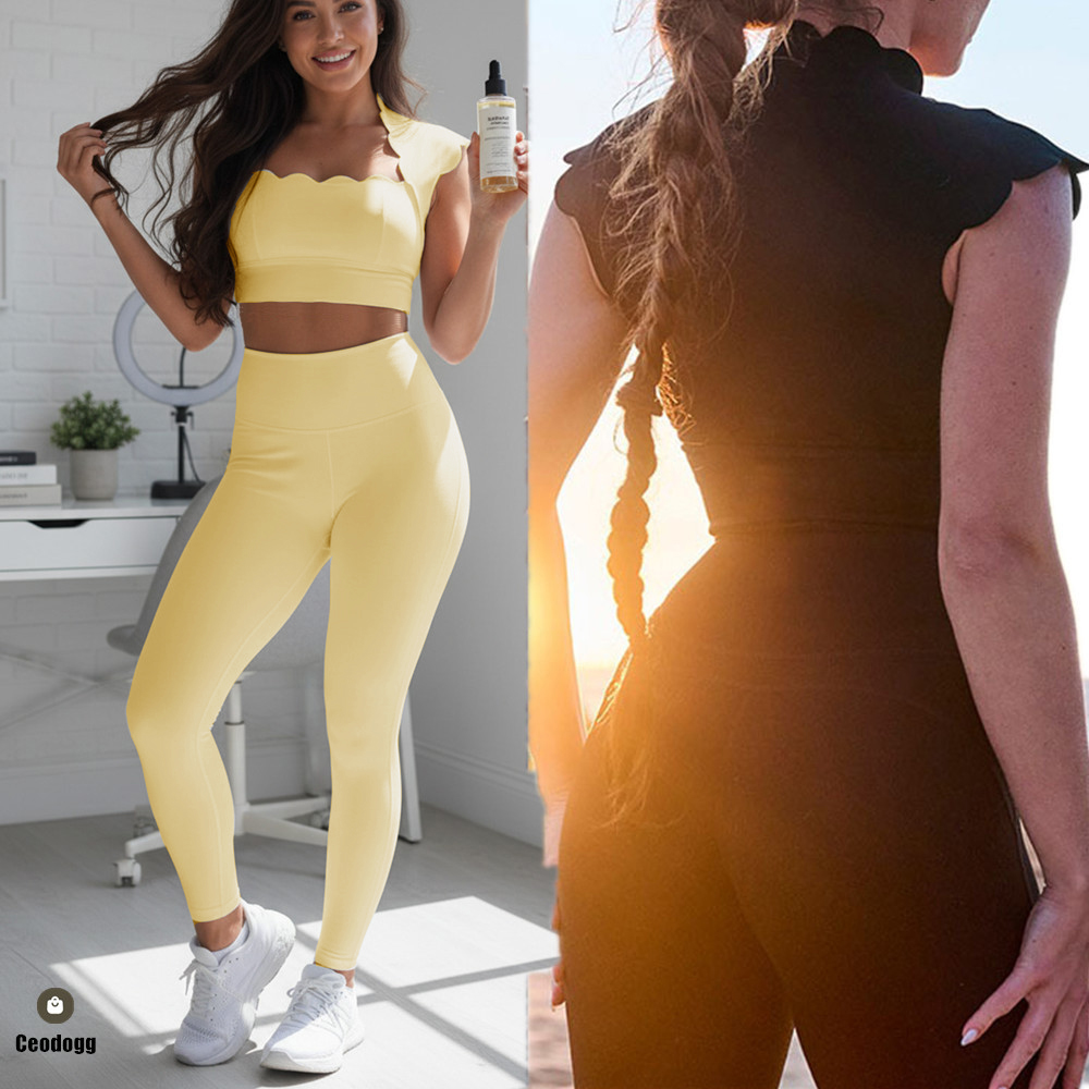 Pad Wavy Women Sports Vest Yog - Crossfit Yoga ulasan dan harga