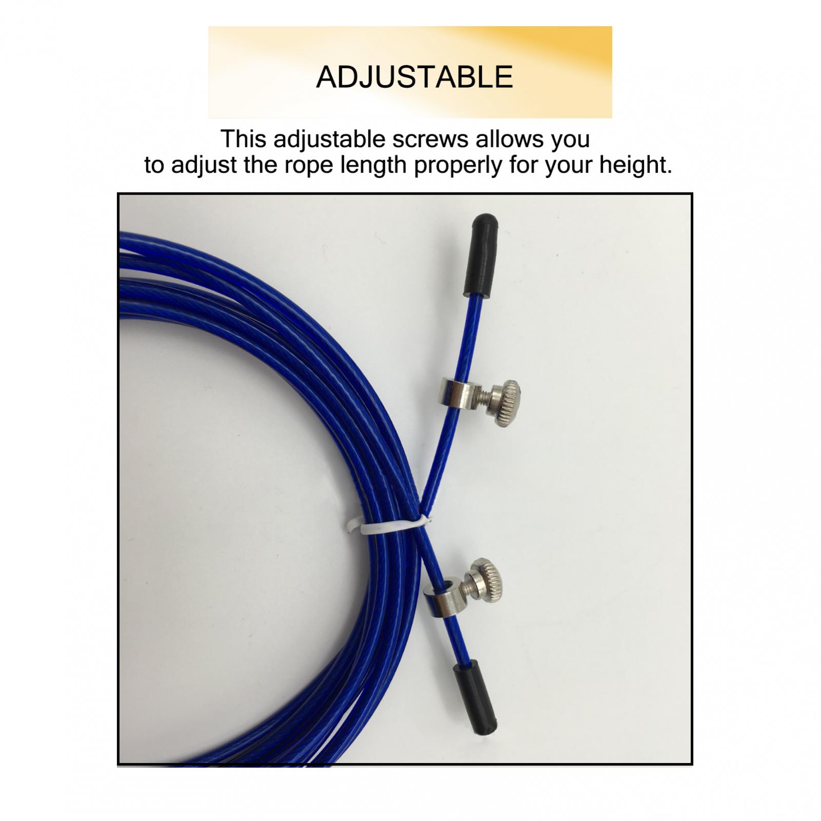 5 Sets Adjustable Steel PVC Sp - Skipping Rope Pvc ulasan dan harga
